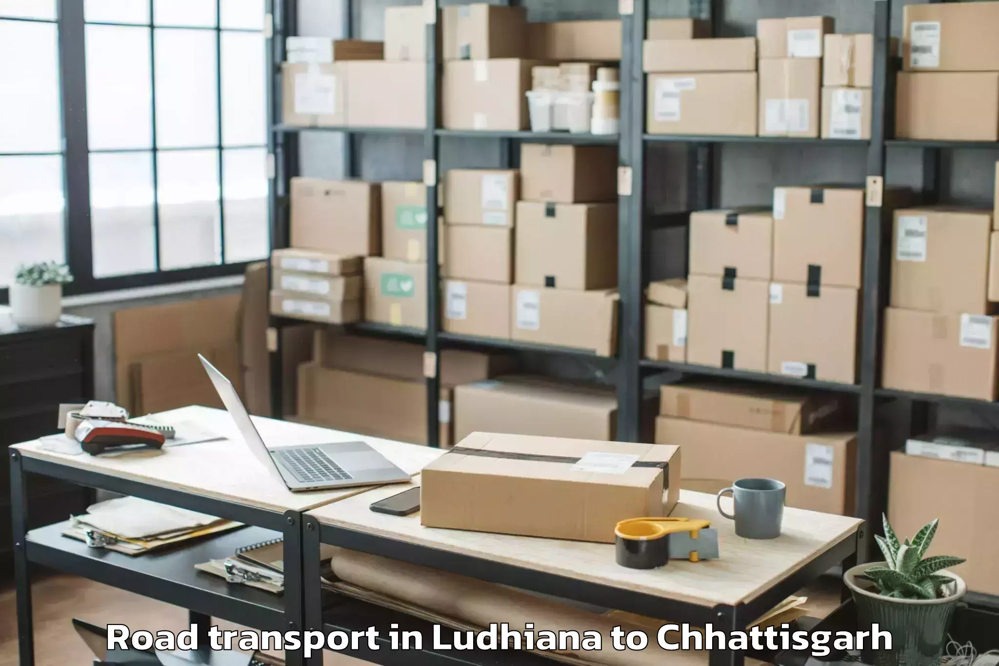 Affordable Ludhiana to Dantewada Road Transport